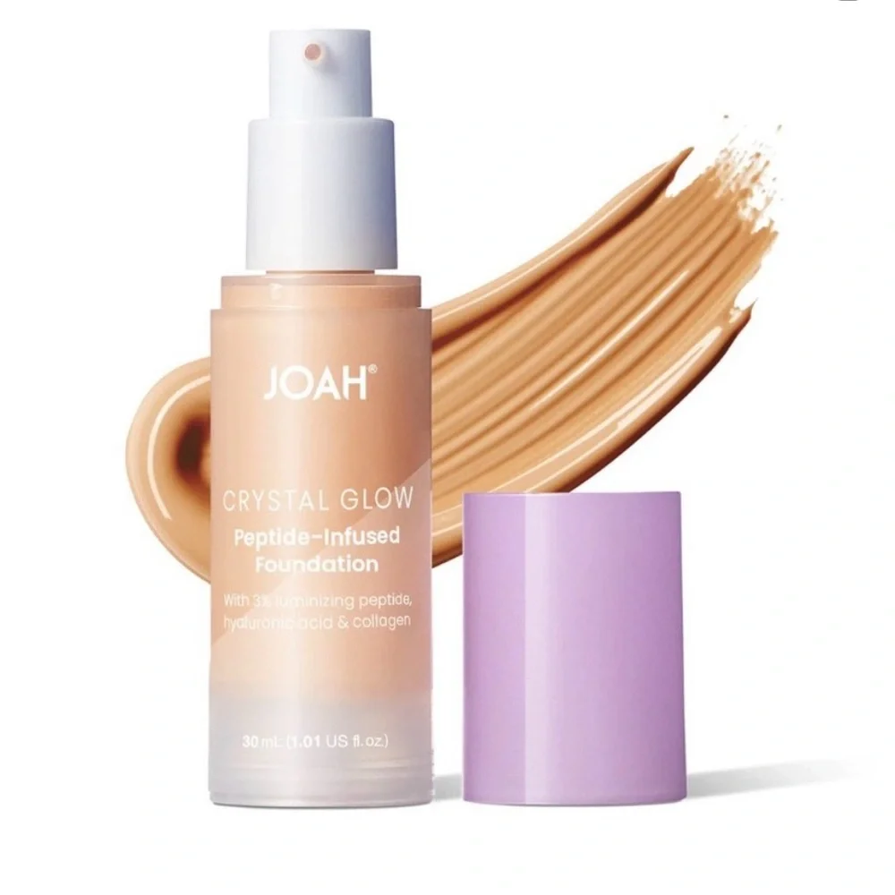 MW020 JOAH Crystal Glow Peptide-Infused Foundation - Light Medium‎ Warm